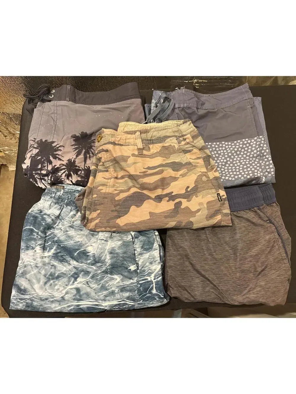 Lot of 5 Men’s 2XL XXL Swimming Trunks Bathing Suit Assorted Brand & Colors